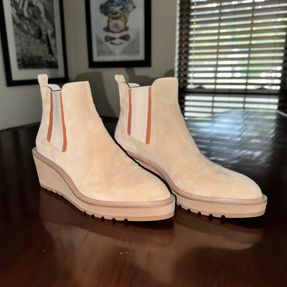 NEW Cecelia New York "Gemma" Wedge Bootie in Sand, size 9M - never worn